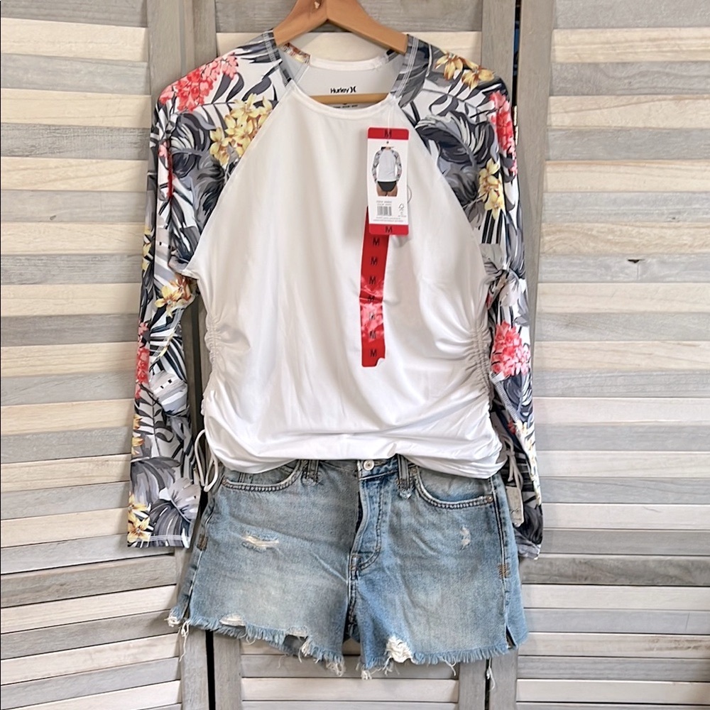 Hurley sun top w We the Free denim shorts set